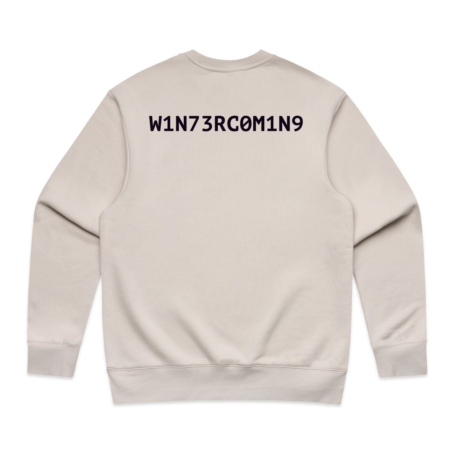 Winter Is Coming Crewneck (Black Embroidery)